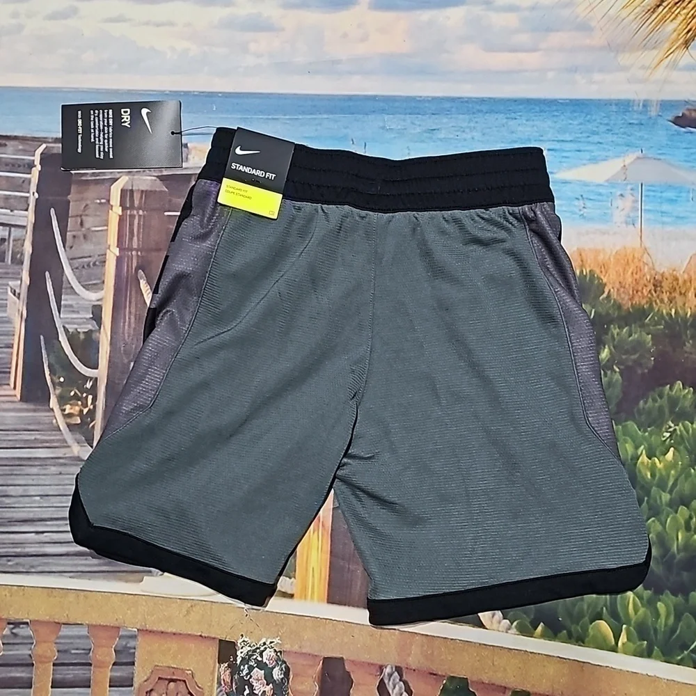 Nike Dri Fit Gray Boys Shorts Small New